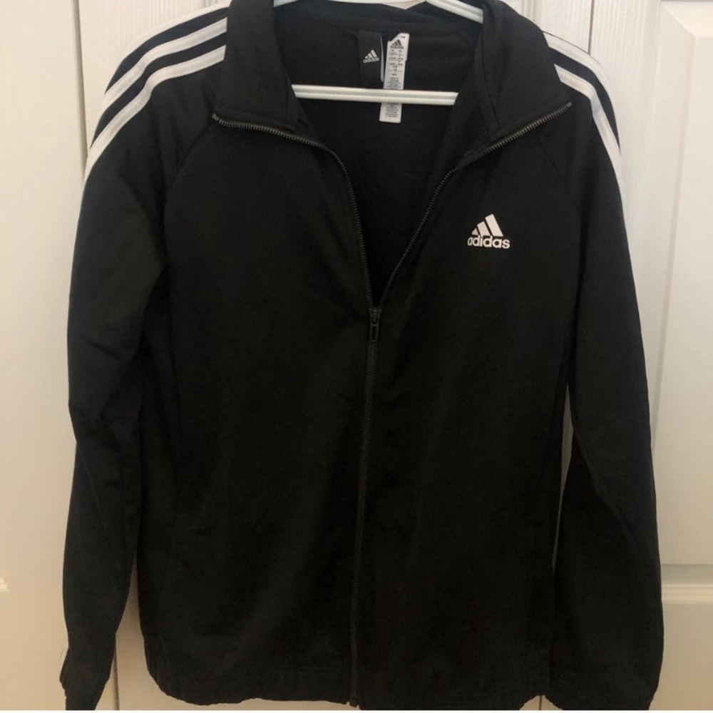 Black Adidas Men’s Track Jacket Large